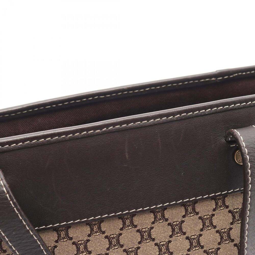 Celine Macadam handbag, canvas and leather, women's, beige/brown. - Picture 6 of 11